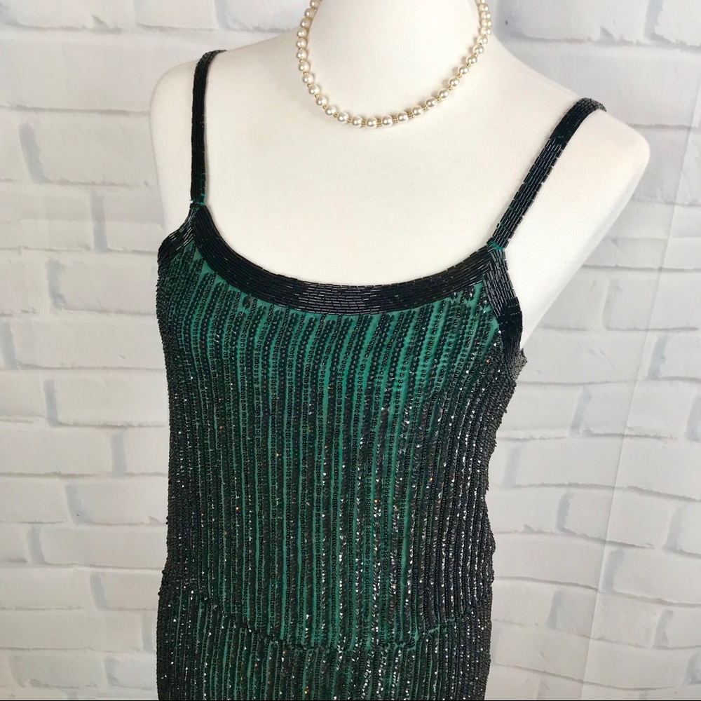 P A R K E R : Beaded Gatsby-Esque Mini Dress - Picture 5 of 8
